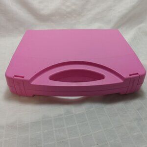 Playmobil pink carrying case made of durable plastic, big model